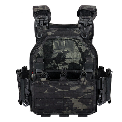 FG Camouflage Combat Military Tactical Plate Carrier Vest Tear Resistant