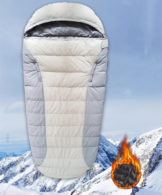 3000G Sleeping Bag White Duck Down Sleeping Bag Outdoor Camping Splicable